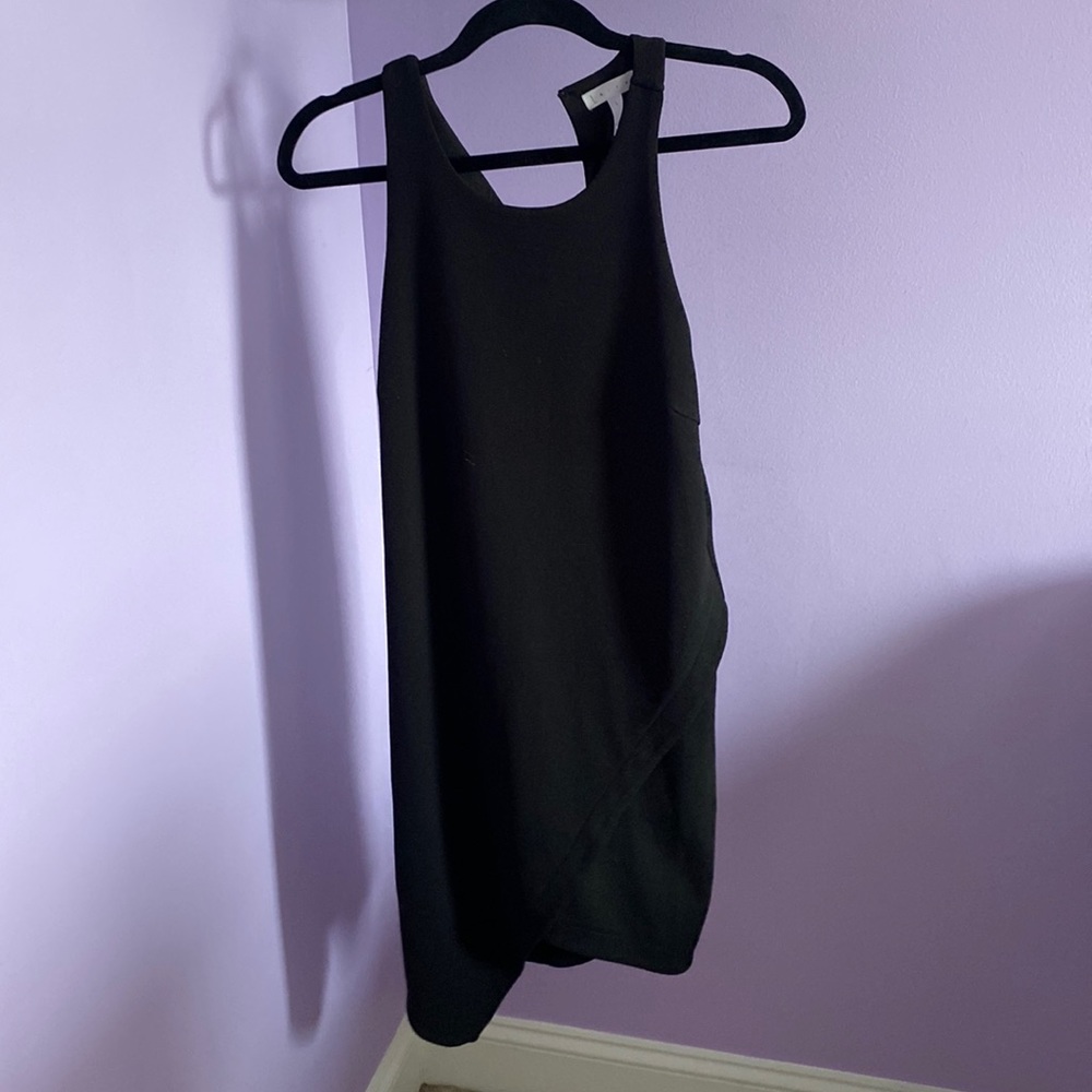 Black fitted cocktail dress